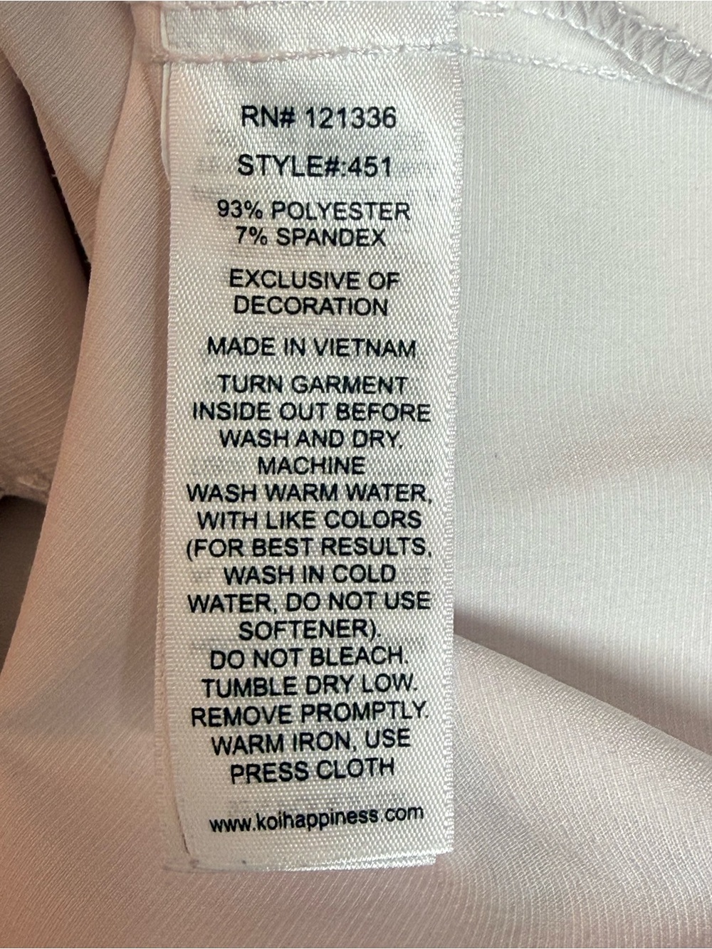 Koi Women’s Janice White Lab Coat Size XL - Picture 9 of 9